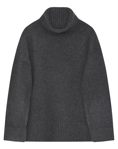 Day Birger et Mikkelsen - Lansbury Soft Lamb Strik - Dark Grey Melange